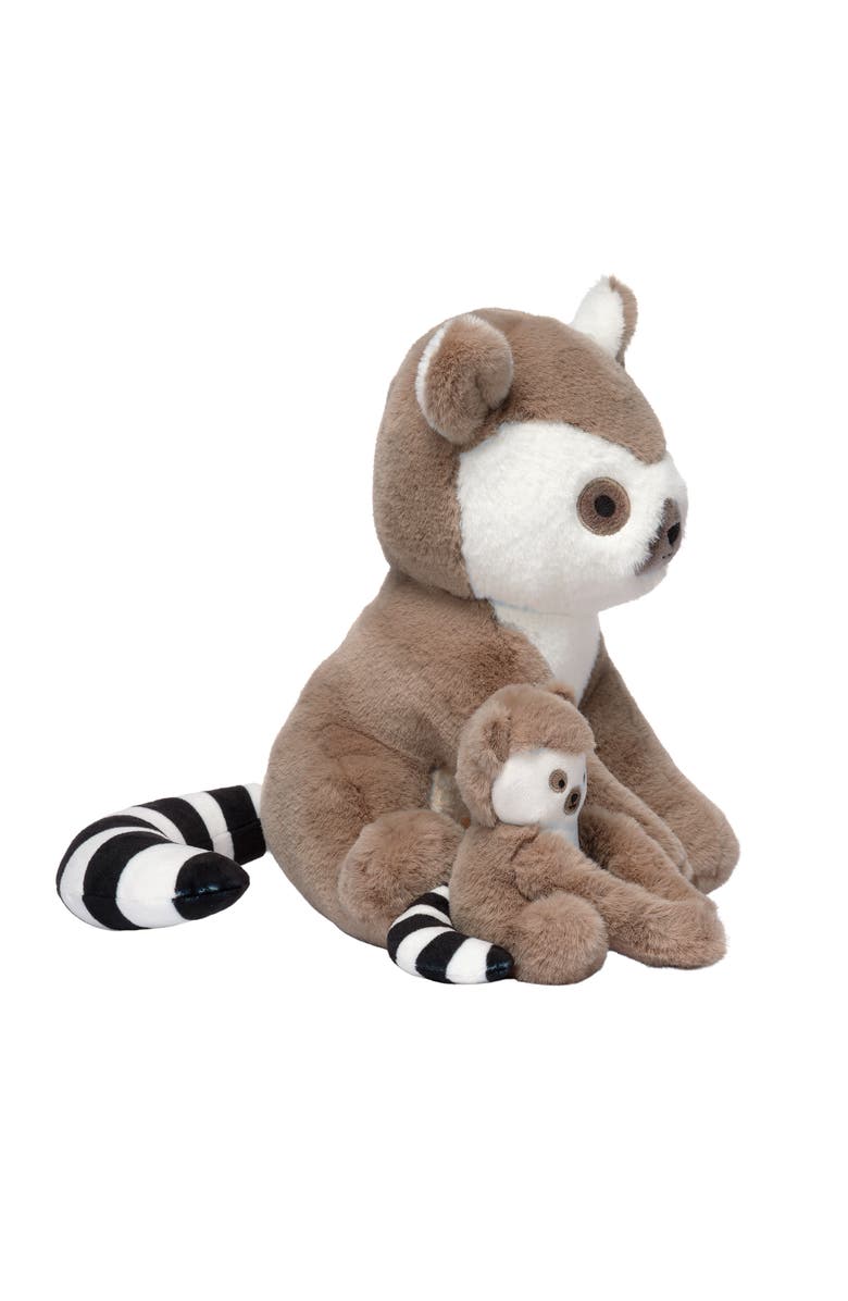 Lambs & Ivy Enchanted Safari Plush Stuffed Animal Lemurs/Monkeys- Koko & Kaylee, Alternate, color, Taupe