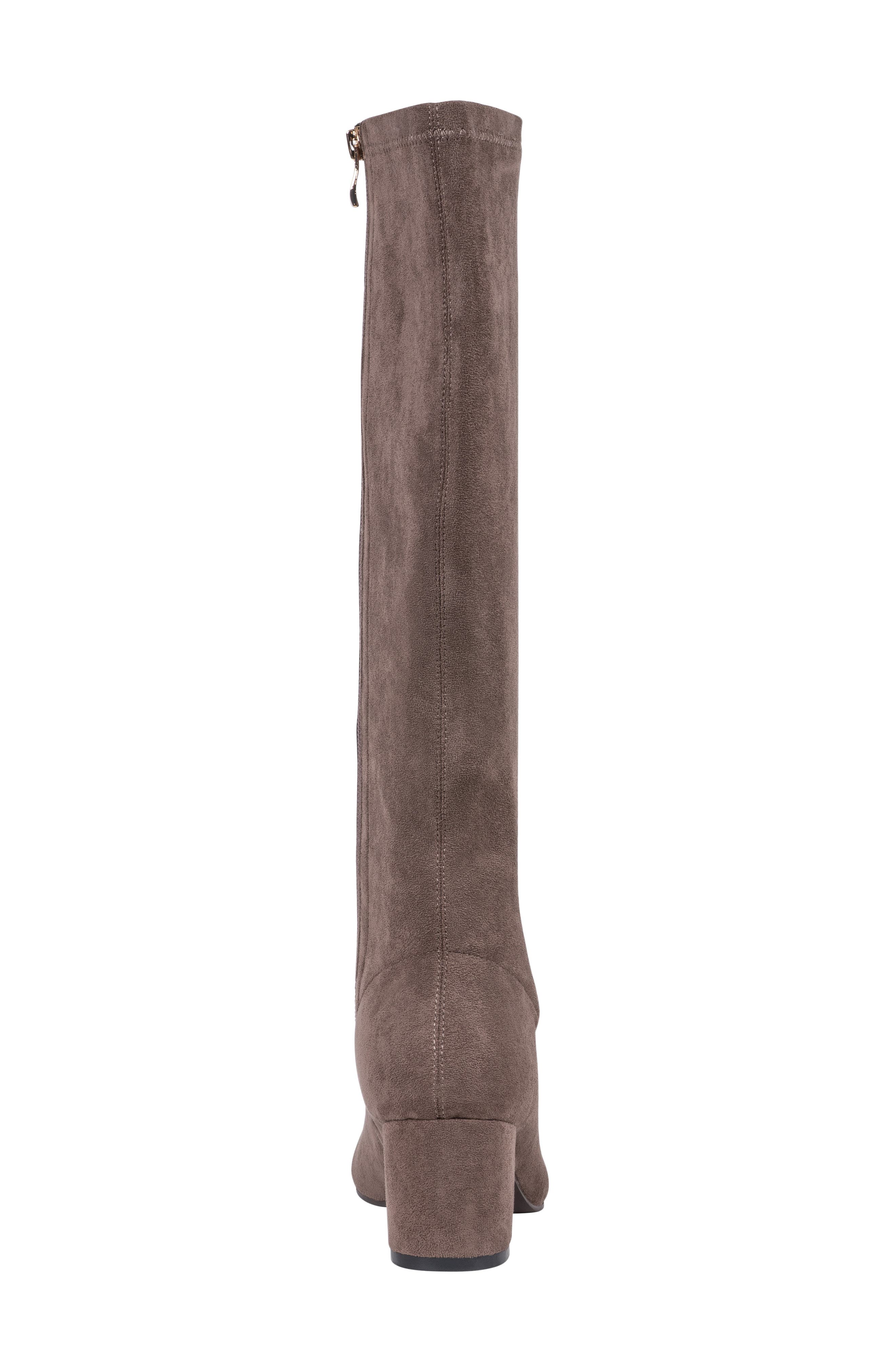 Riggs Faux Suede Knee High Boot, Alternate, color, TAUPE