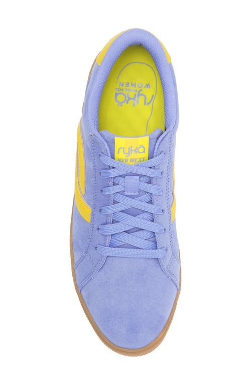 Ryka Women's Viv Next Court Lace Up Inspired Sneakers In Blue Yellow