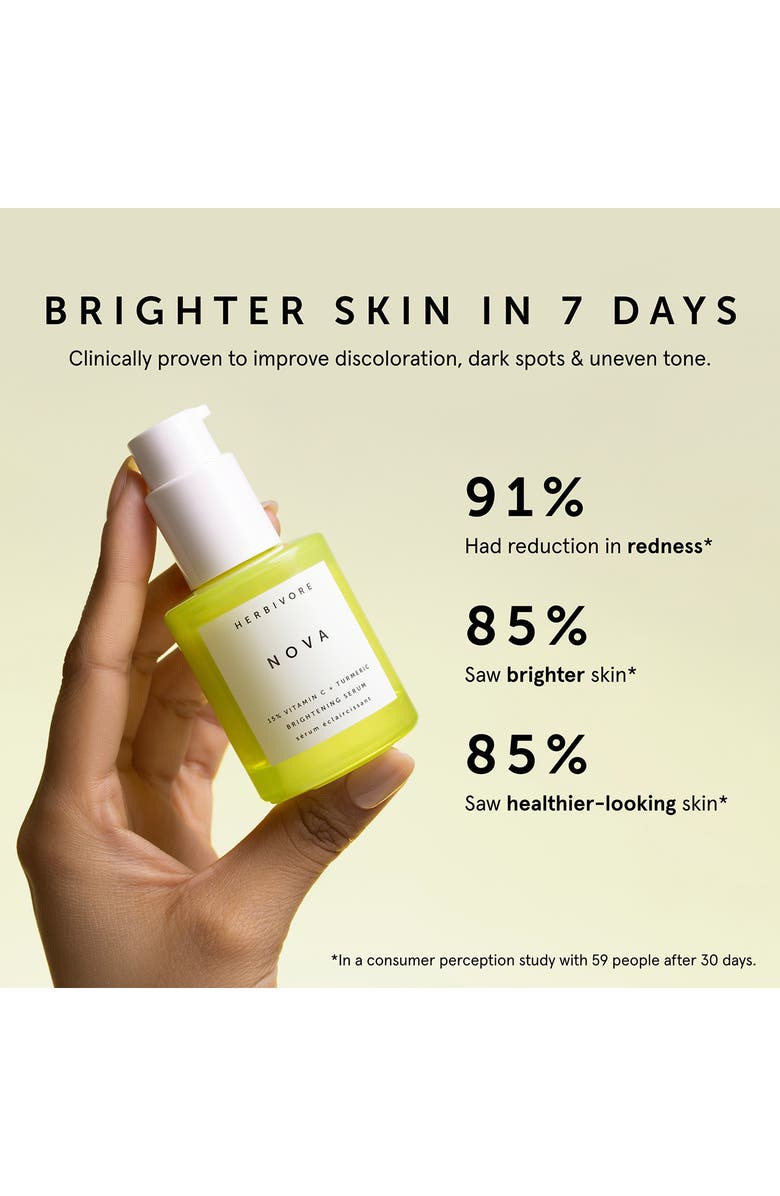 Herbivore Botanicals NOVA 15% Vitamin C + Turmeric Brightening Serum, Alternate, color,