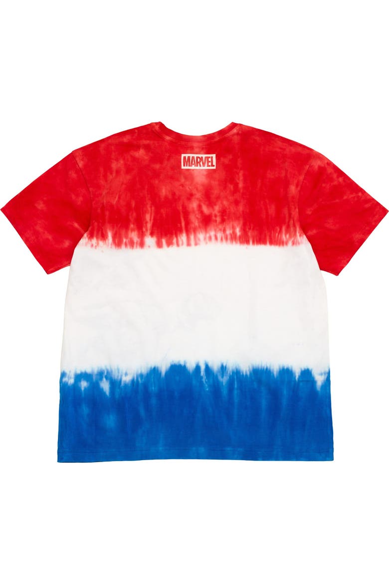 Cotton Short Sleeve Graphic T-shirt (adult), Alternate, color, Tie Dye Marvel