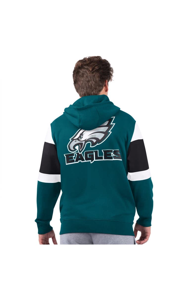 STARTER Men's Starter Midnight Green Philadelphia Eagles Extreme Full-Zip Hoodie, Alternate, color, Green