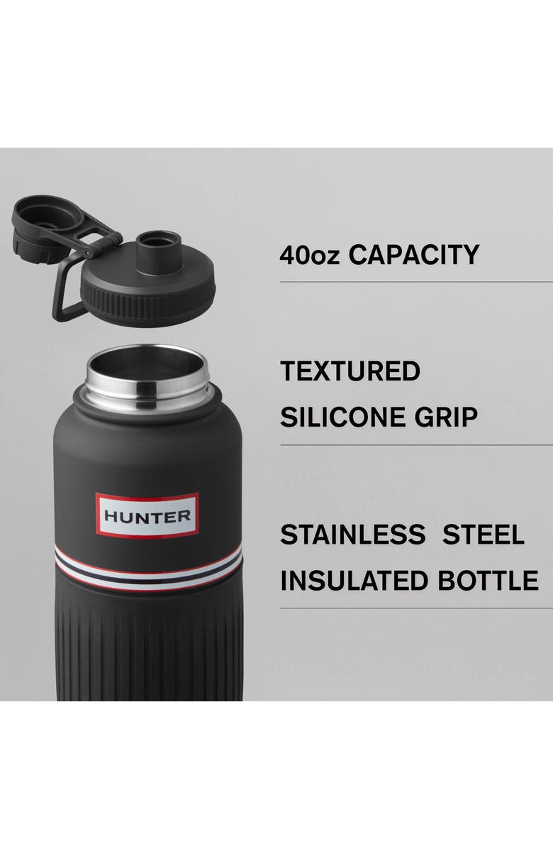 Hunter GoGrip Hydration Stainless Steel Tumbler with Carry Handle, Alternate, color, Black