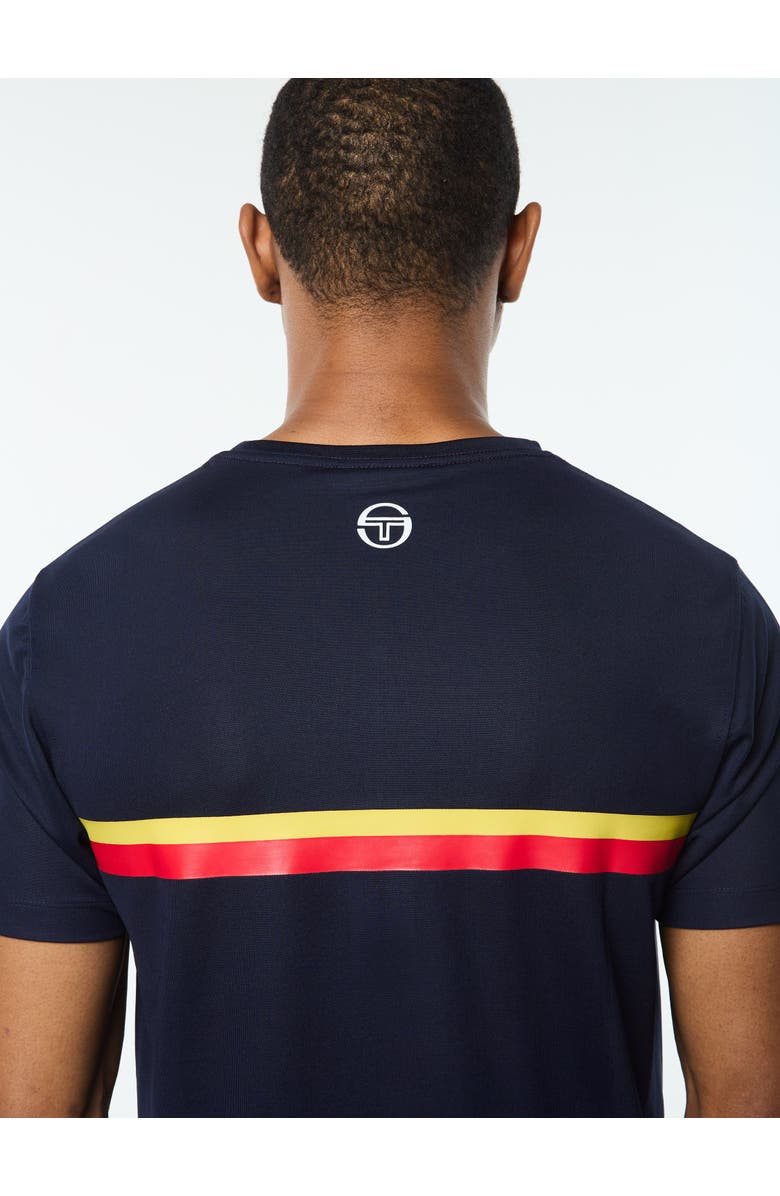 Sergio Tacchini Macchina T-shirt, Alternate, color, Maritime Blue