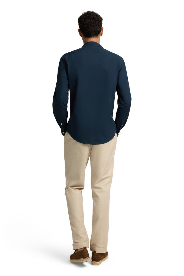 Poplin Long Sleeve Button Down Shirt, Alternate, color, MIDNIGHT