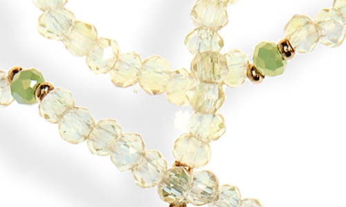 Tasha 5-pack Beaded Stretch Bracelets In Cream
