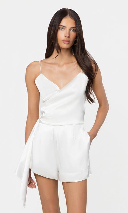 Cheryl Liquid Satin Romper