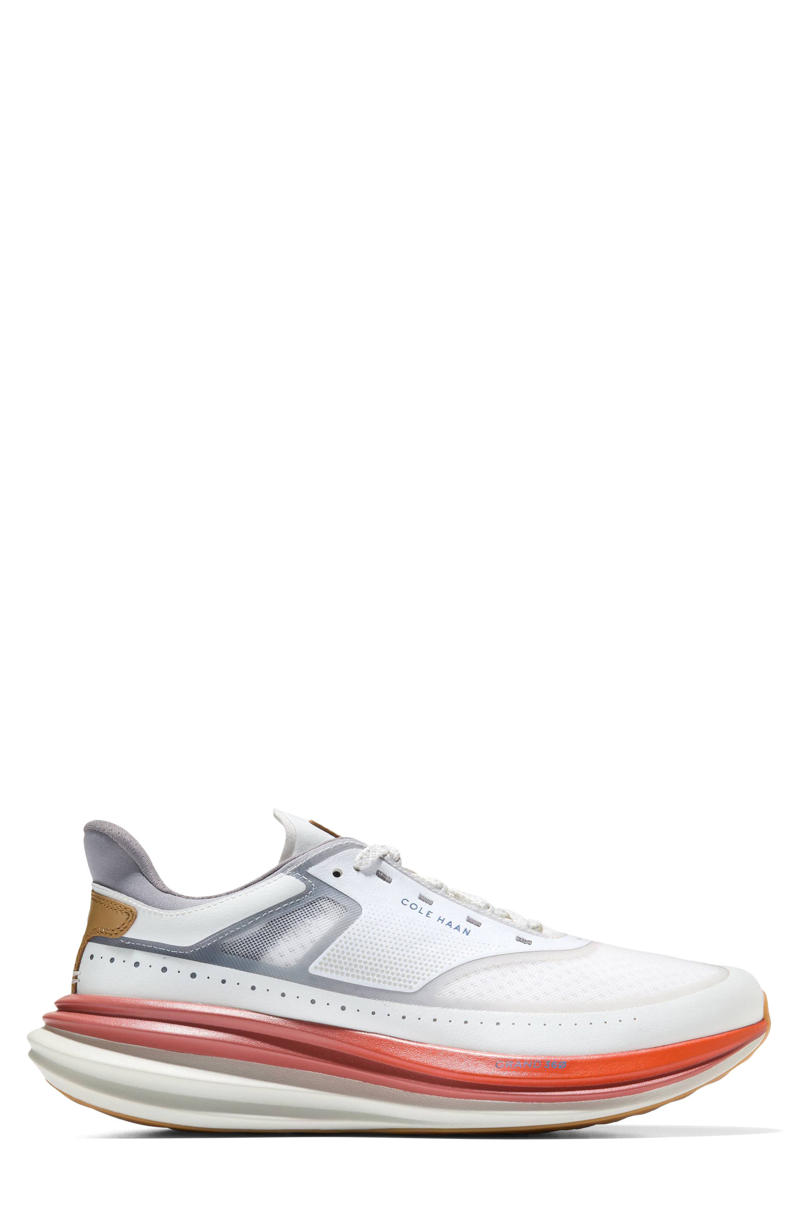 Cole Haan ØriginalGrand Quadstar Running Shoe, Alternate, color, White/ Titanium/ Silver Birch