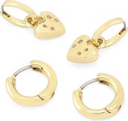 AllSaints 2 Pairs of Huggie Hoop Earrings