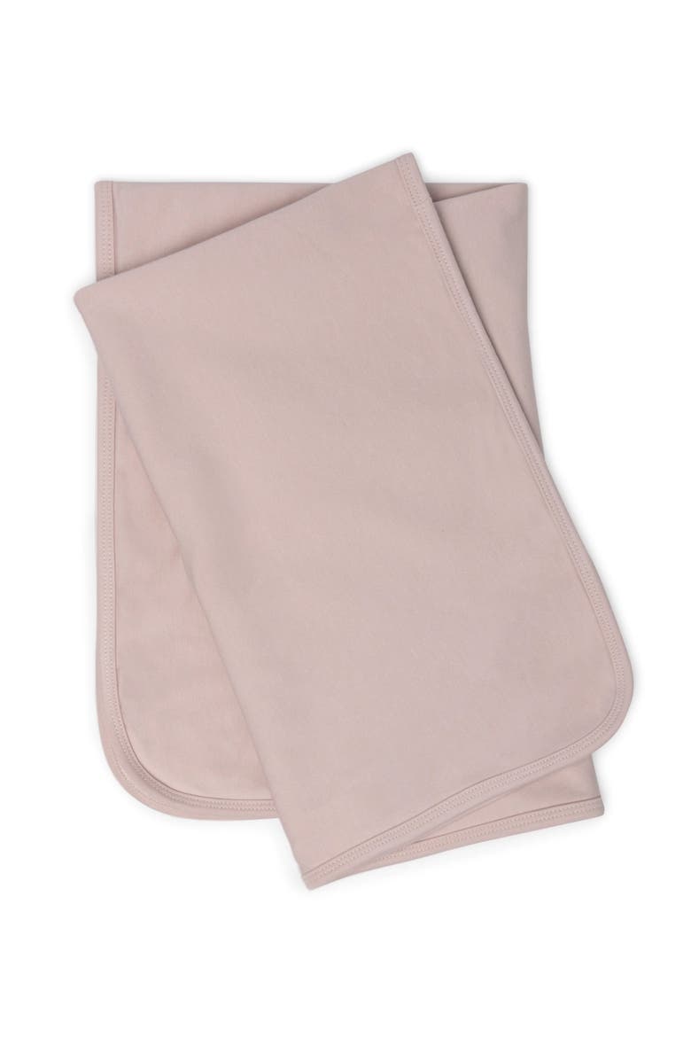 Bebe Bella Girl Bunny Applique Jersey Blanket, Alternate, color, Primrose