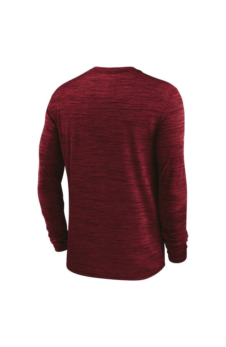 Nike Men's Nike Crimson Alabama Crimson Tide 2025 Sideline Velocity Performance Long Sleeve T-Shirt, Alternate, color,