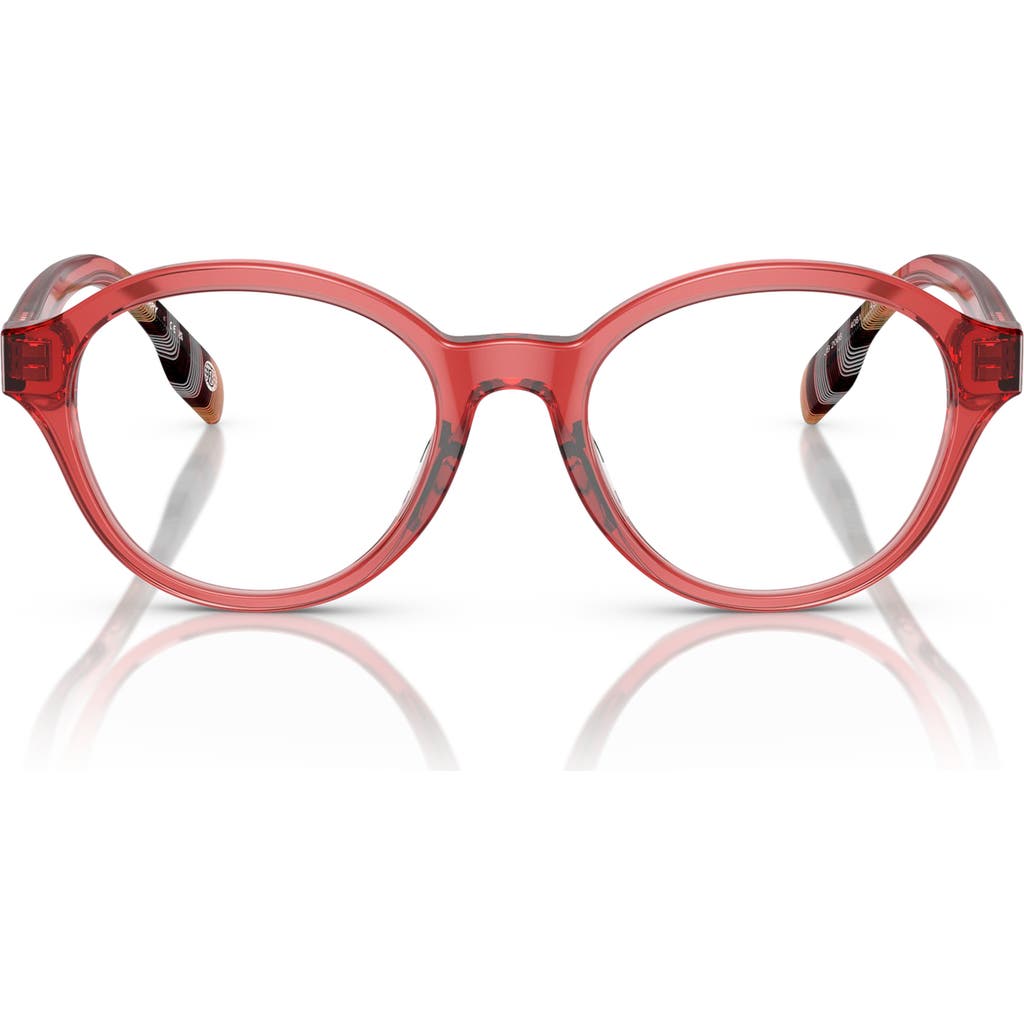 Burberry 46mm Phantos Optical Glasses In Red