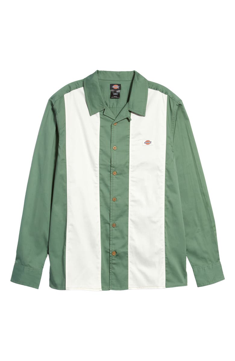 Dickies Stripe Bowling Shirt, Alternate, color,