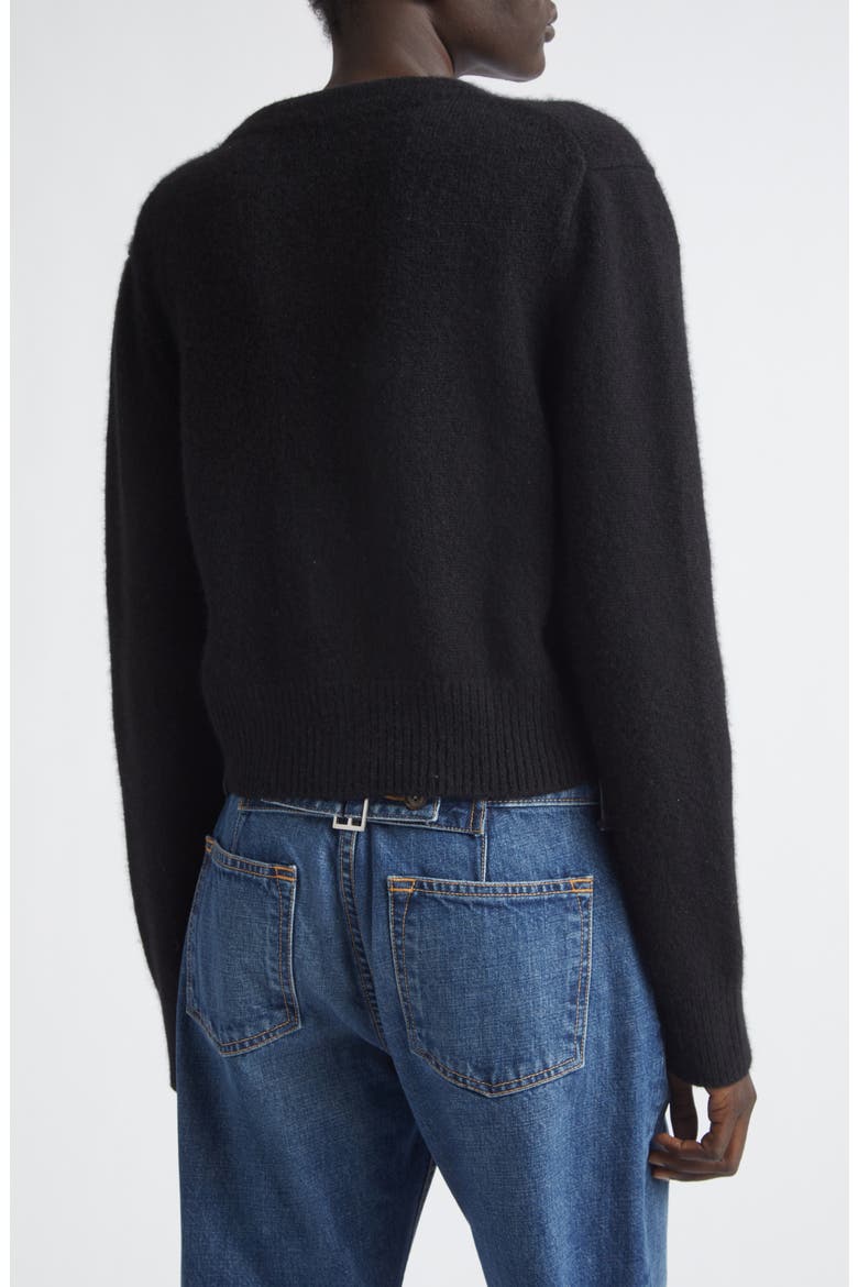 The Sloane Cashmere & Silk Cardigan, Alternate, color, BLACK