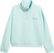 Rip Curl Surf Puff Logo Quarter Zip Sweatshirt