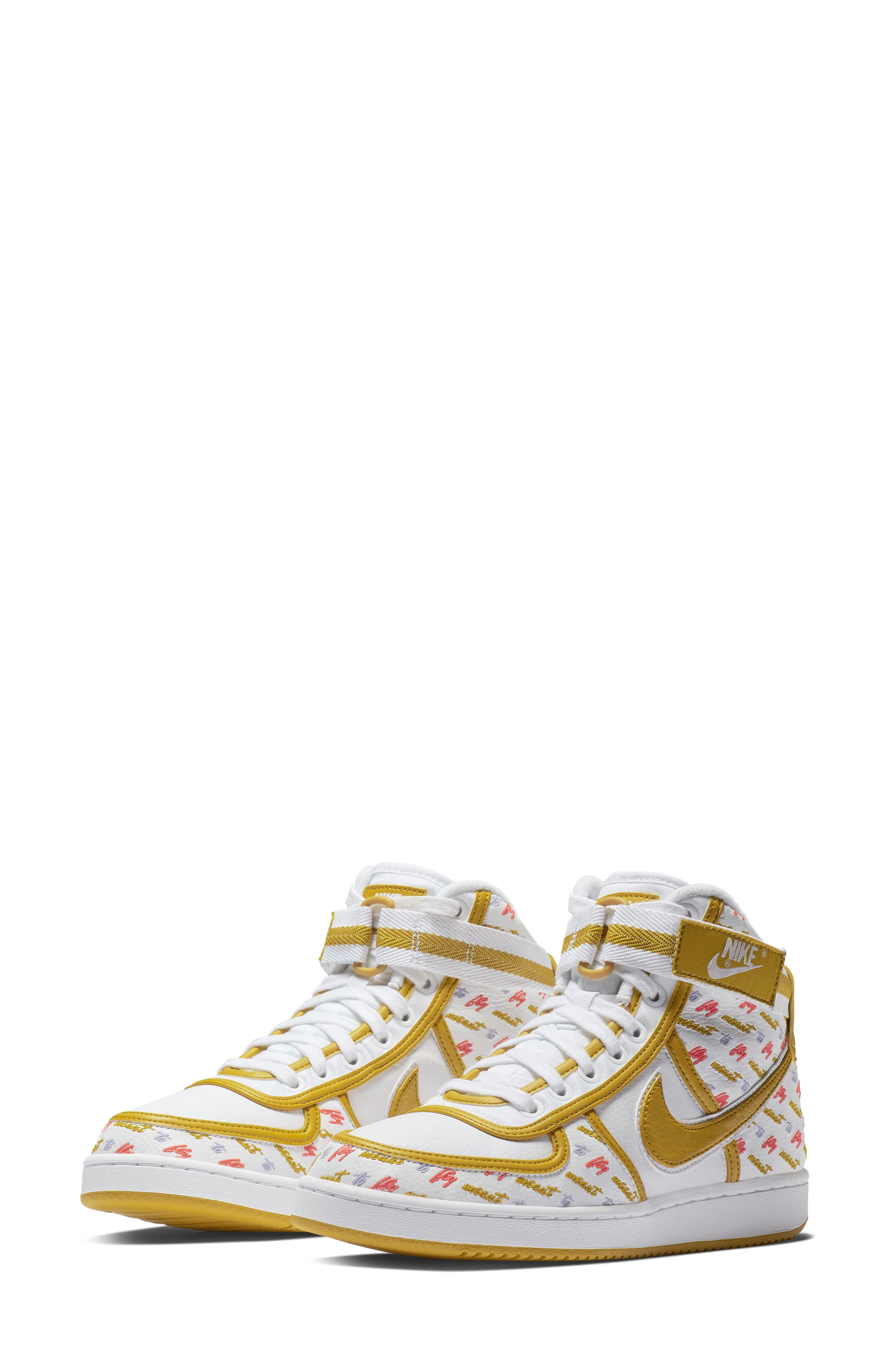 Vandal High Lux Sneaker, Main, color, WHITE/ CITRON/ TWILIGHT PULSE