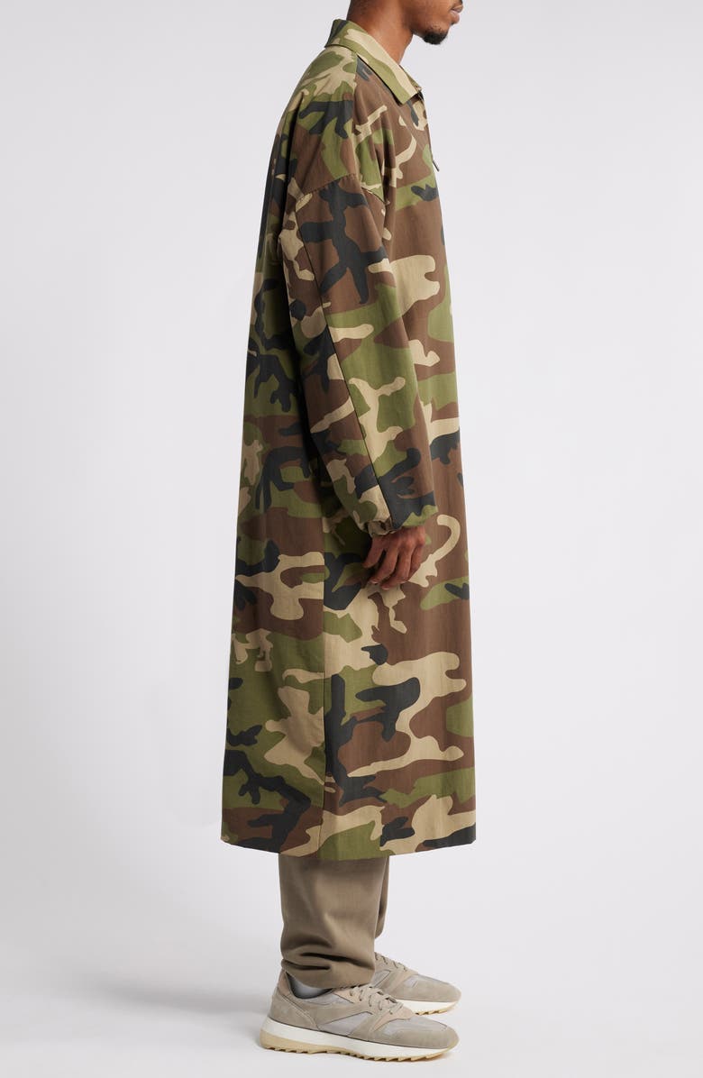 Fear of God Essentials Gender Inclusive Camo Car Coat, Alternate, color,