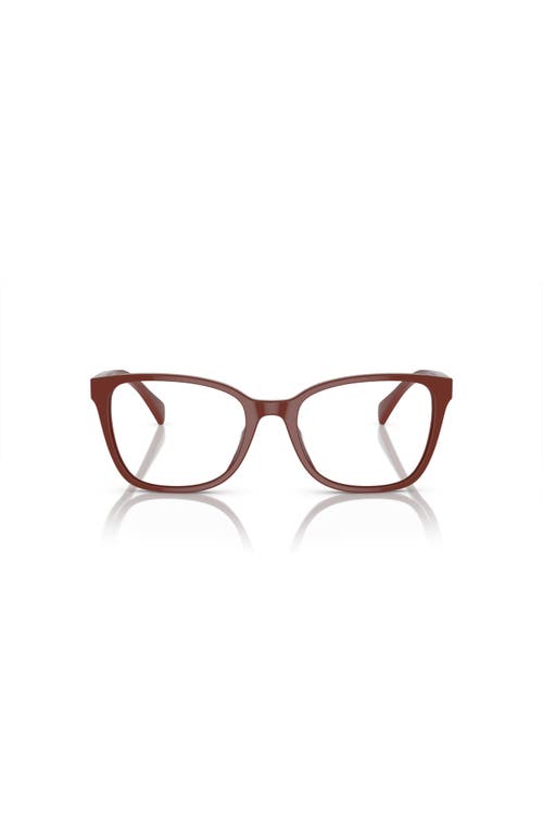 Ralph 53mm Rectangle Optical Glasses In Brown