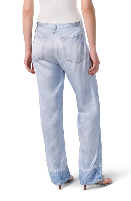 Rag & Bone Miramar Phoebe Faux Denim Satin Pants In Blue