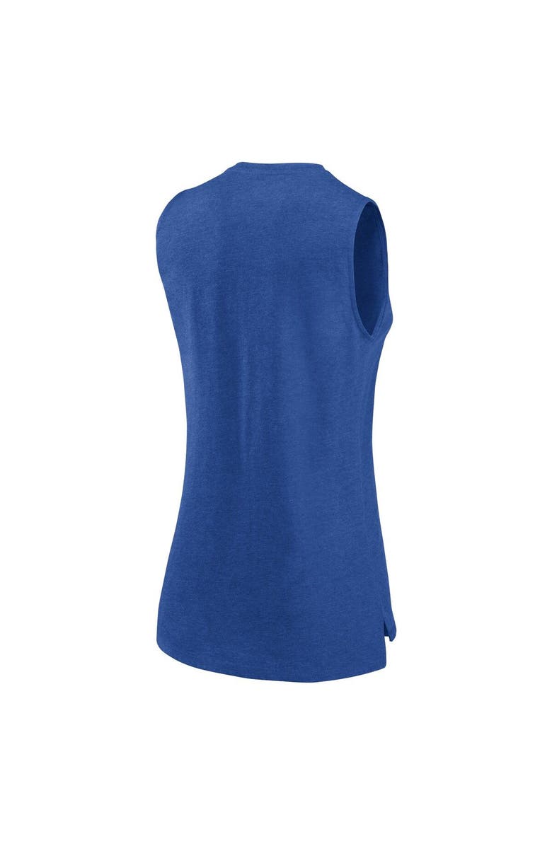 FANATICS Women's Fanatics Branded Heather Royal Chicago Cubs What Goes Around Tank Top, Alternate, color, Heather Royal