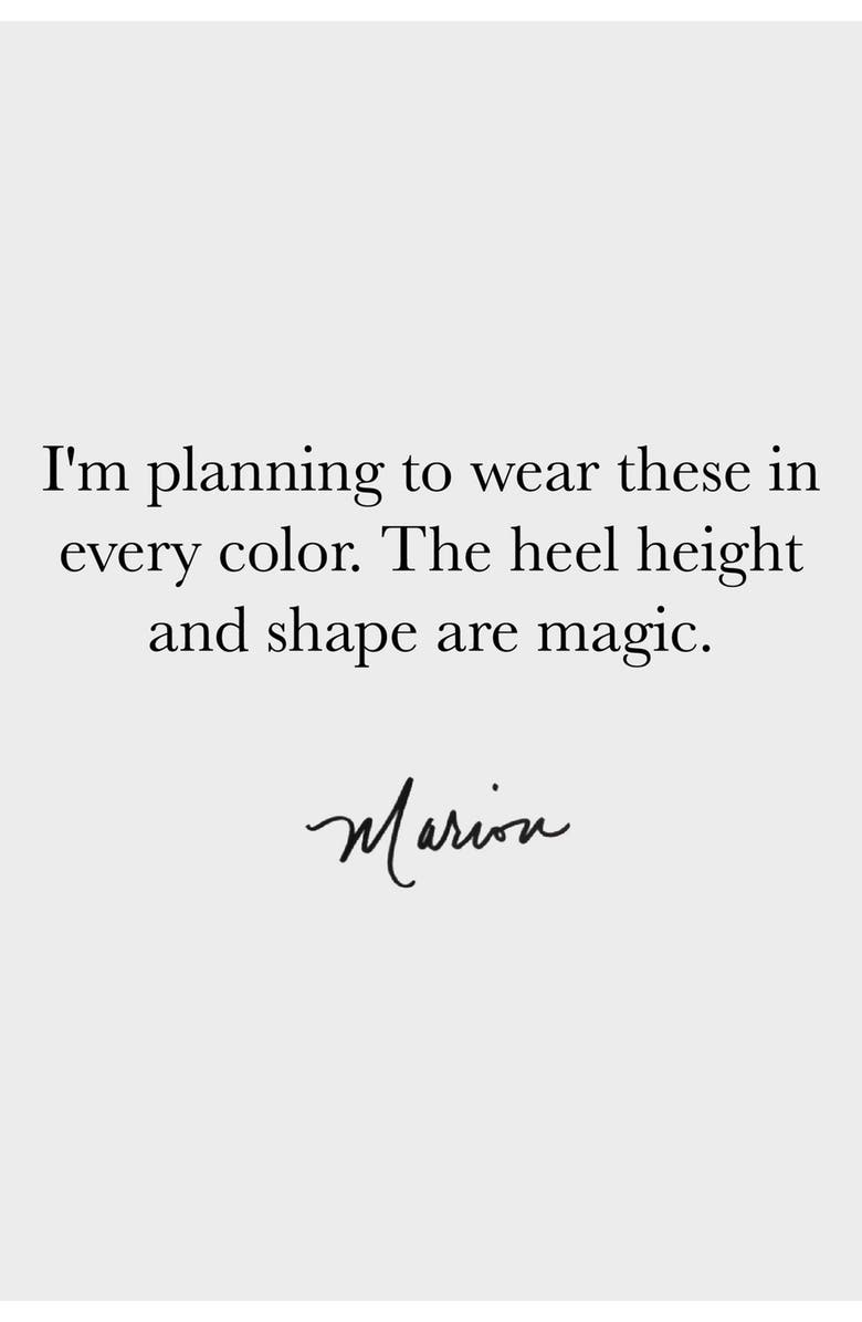 MARION PARKE Flared Kitten Heel Pump Haircalf, Alternate, color,