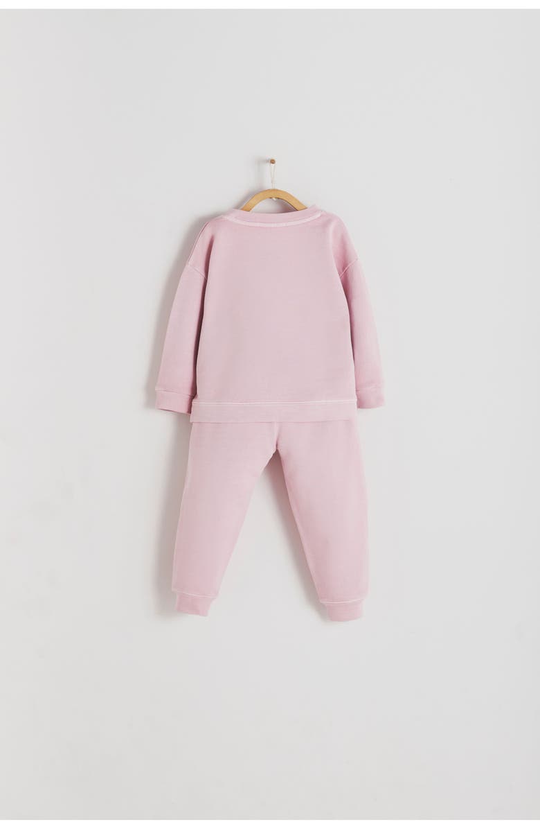 Babycottons Premium Cotton Essentials Sweatshirt Set for Toddler, Alternate, color, Pink