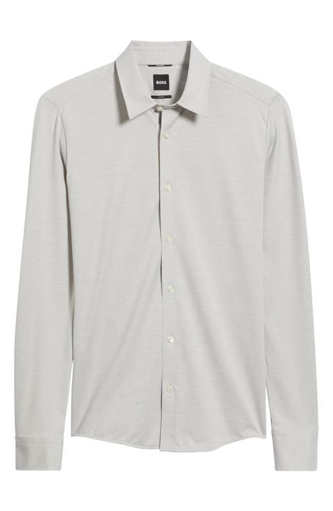 Roan Slim Fit Long Sleeve Performance Jersey Shirt