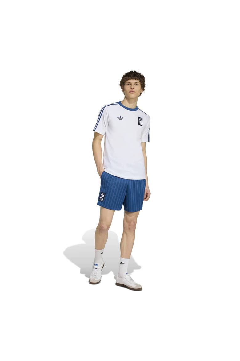 Men's adidas Originals  White Greece National Team  T-Shirt, Alternate, color, White