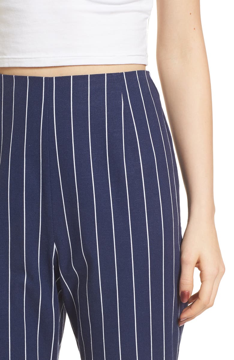 WAYF Pisa High Waist Crop Pants, Alternate, color, 