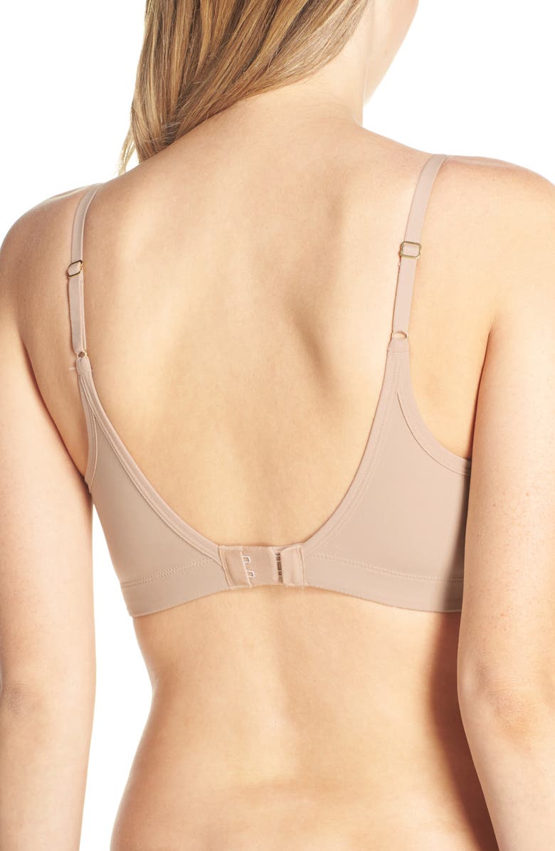 Natori Bliss Perfection Wireless Nursing Bra, Alternate, color, Café