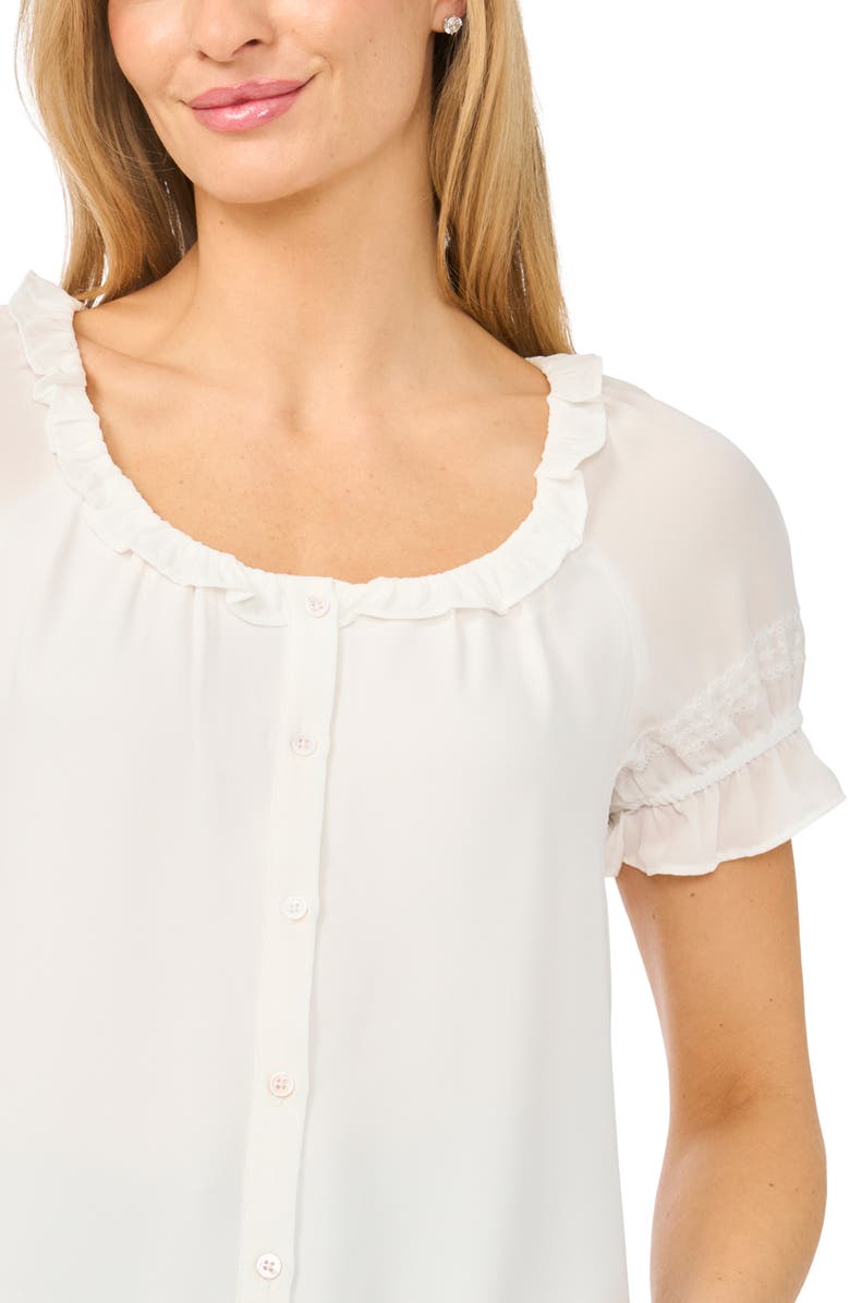 CeCe Ruffle Puff Sleeve Top, Alternate, color, 