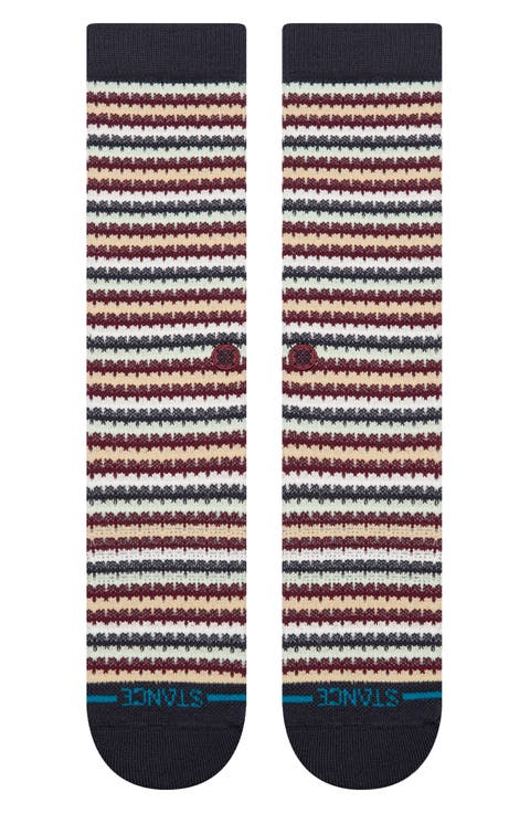 Chiclets Waffle Knit Crew Socks