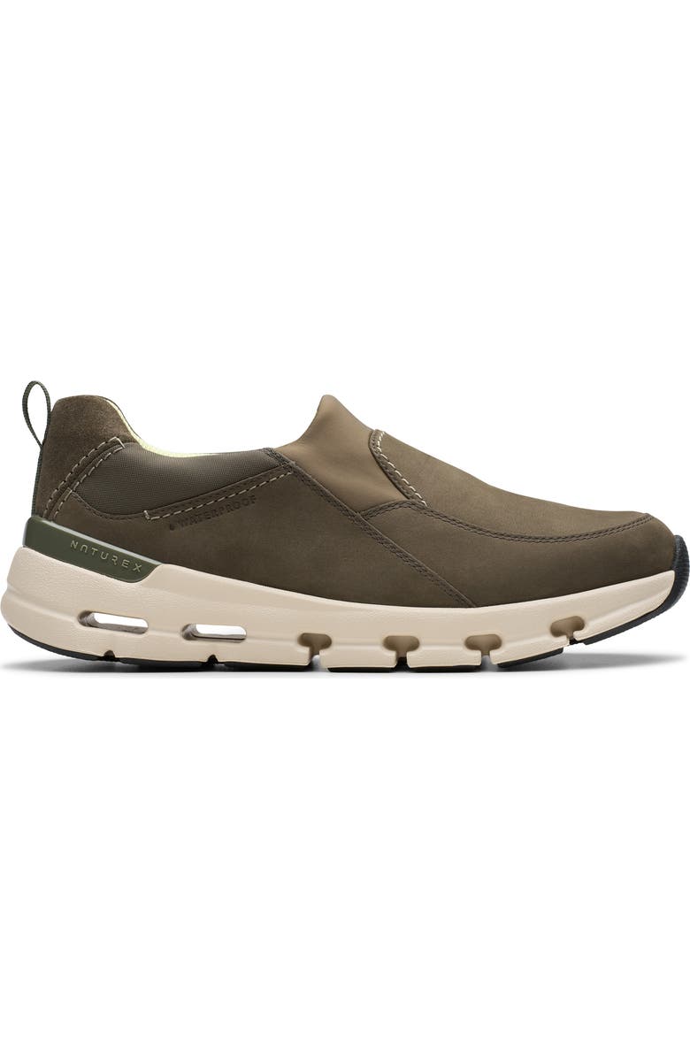 Clarks<sup>®</sup> Naturex Waterproof Slip-On Sneaker, Alternate, color, Mole Grey Nubuck