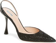 BETZÁBE Sofia Crystal Embellished Slingback Pump