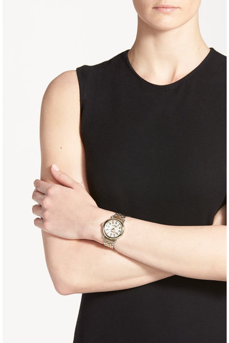 'The Runwell' Bracelet Watch, 36mm, Alternate, color, GOLD/ SILVER