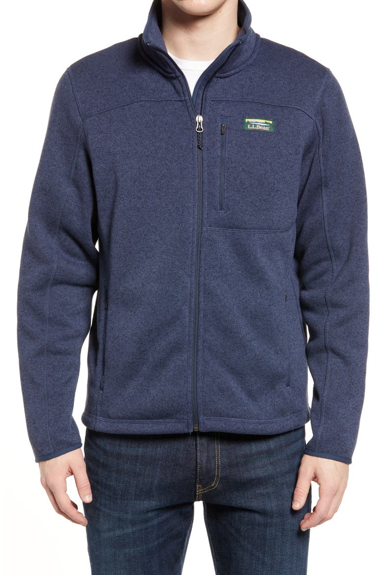 Men's Sweater Fleece Jacket, Alternate, color, BRIGHT NAVY