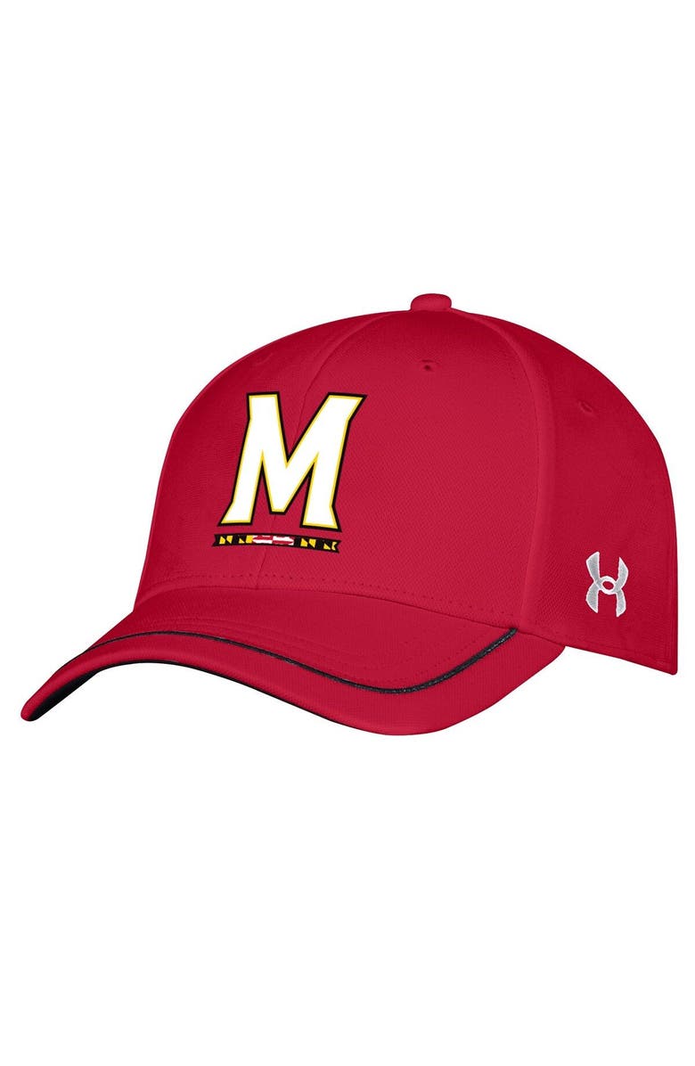 Under Armour Men's Under Armour Red Maryland Terrapins Iso-Chill Blitzing Accent Flex Hat, Main, color,