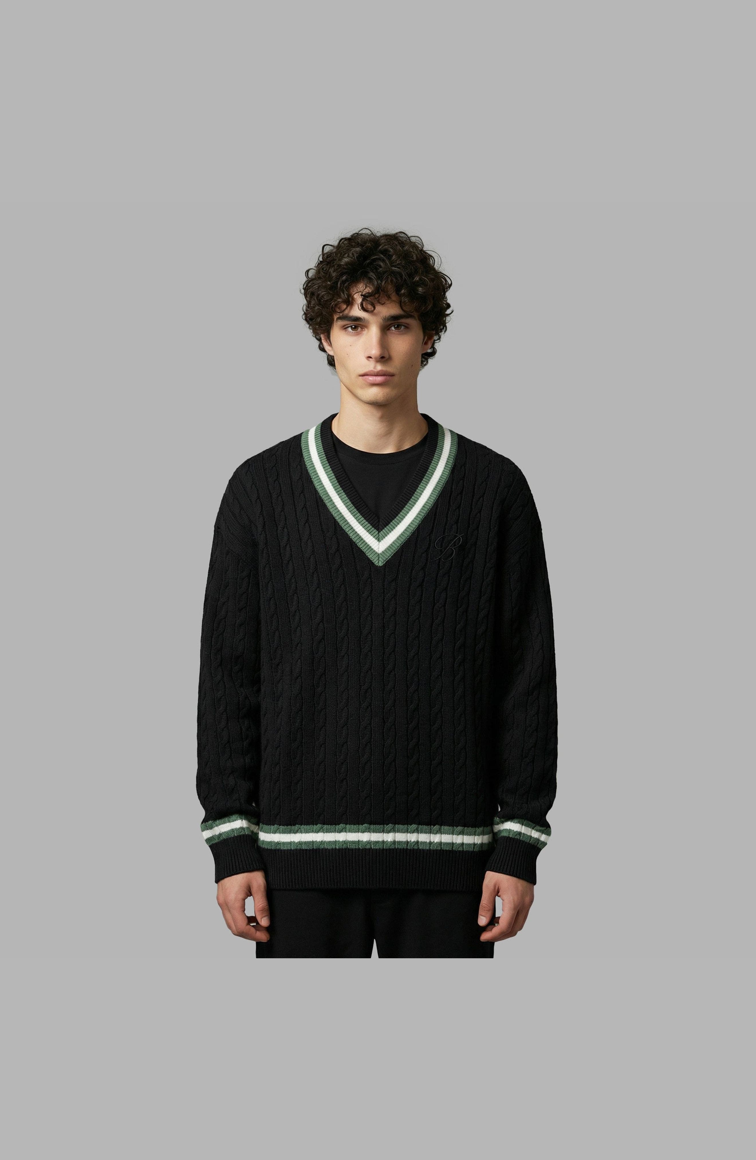 Knit V-Neck Sweater - image 2