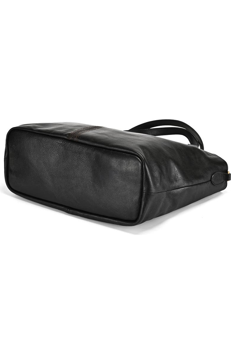 OLD TREND Marigold Genuine Leather Spacious Refined Carryall Tote, Alternate, color, Black