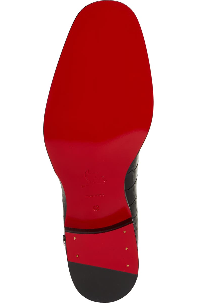 Christian Louboutin Chambeliss Croc Embossed Derby, Alternate, color,