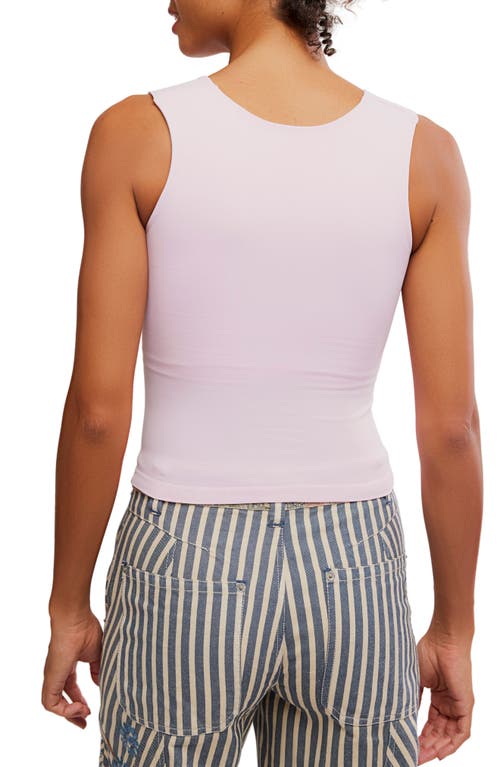 Free People Clean Lines Seamless Muscle Fit Camisole In Pink