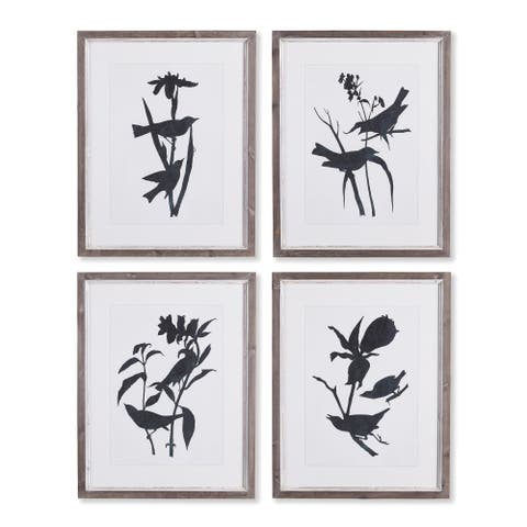 Bird Silhouette Prints Set of 4