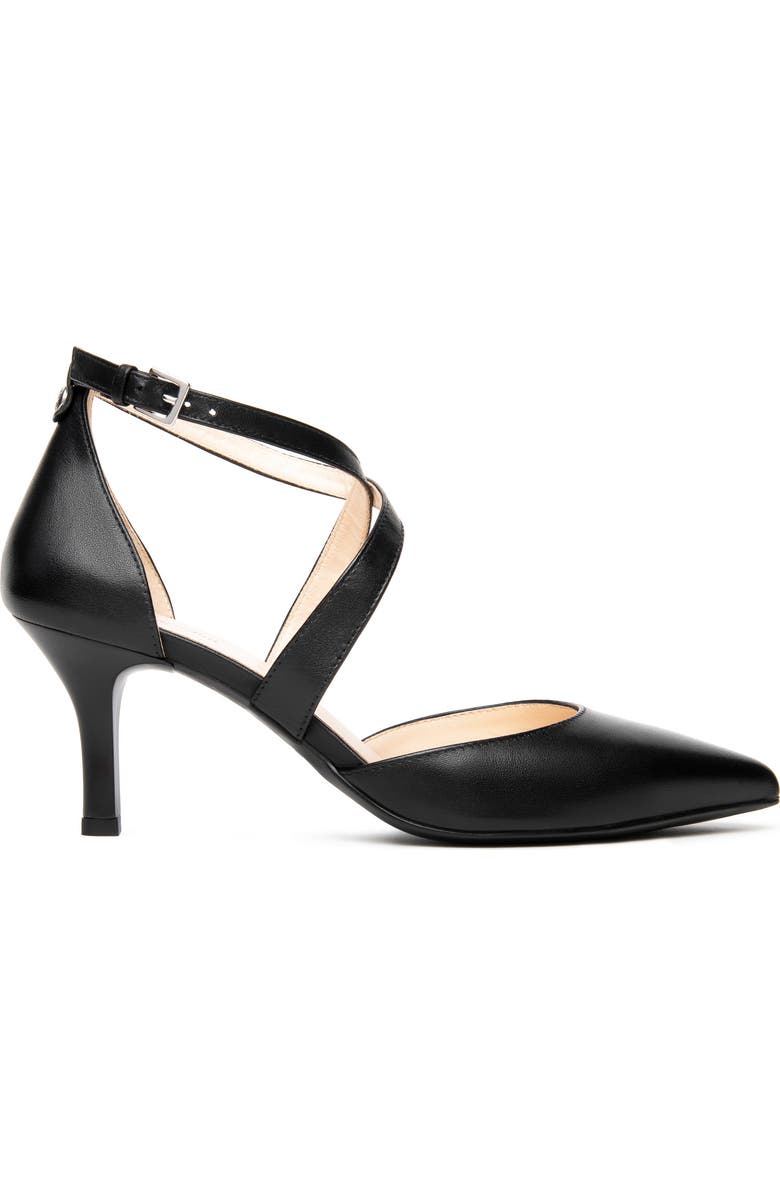 NeroGiardini Crisscross Strap Pointed Toe Pump, Alternate, color,