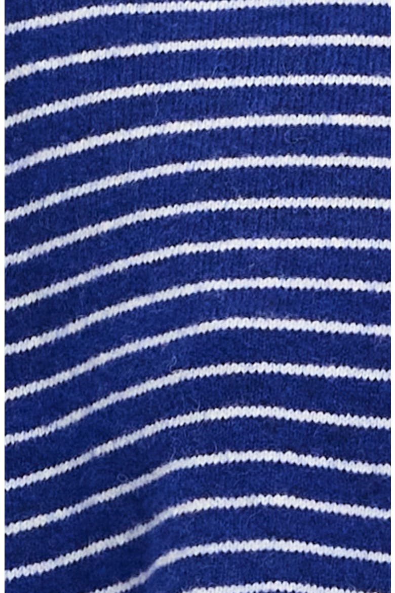 Stripe Long Sleeve Polo Sweater, Alternate, color, BLUE STRIPE