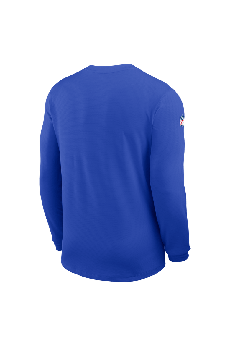 Men's Nike  Royal Los Angeles Rams Sideline Coaches UV Dri-FIT Long Sleeve Shirt, Alternate, color, Royal