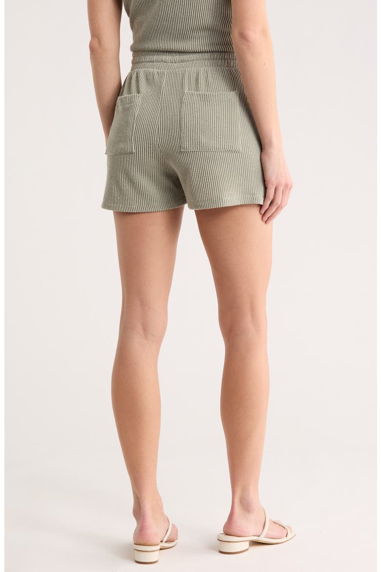 Rib Drawstring Shorts, Alternate, color, SEAGRASS