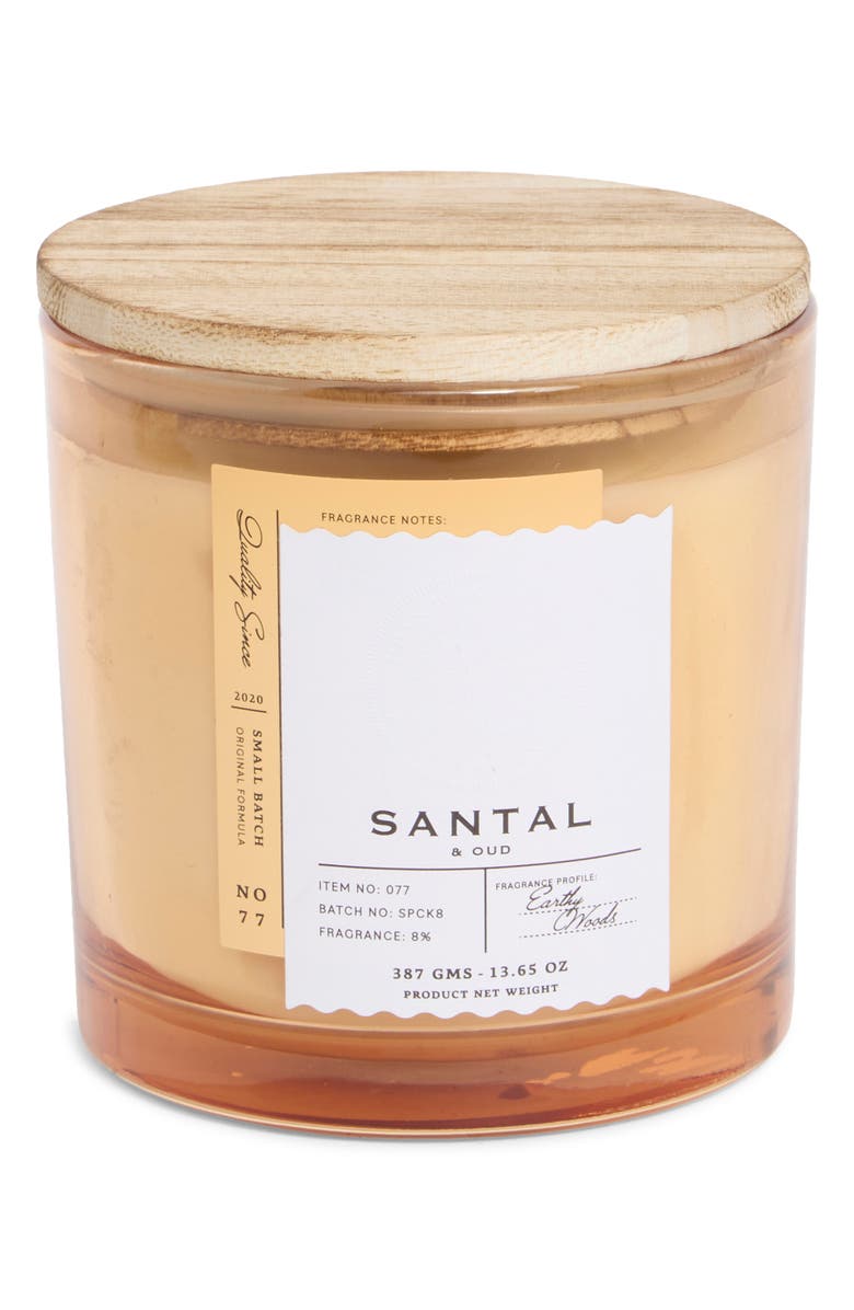 PORTOFINO CANDLES Santal & Oud Champagne Jar Candle, Main, color, Santal N Oud