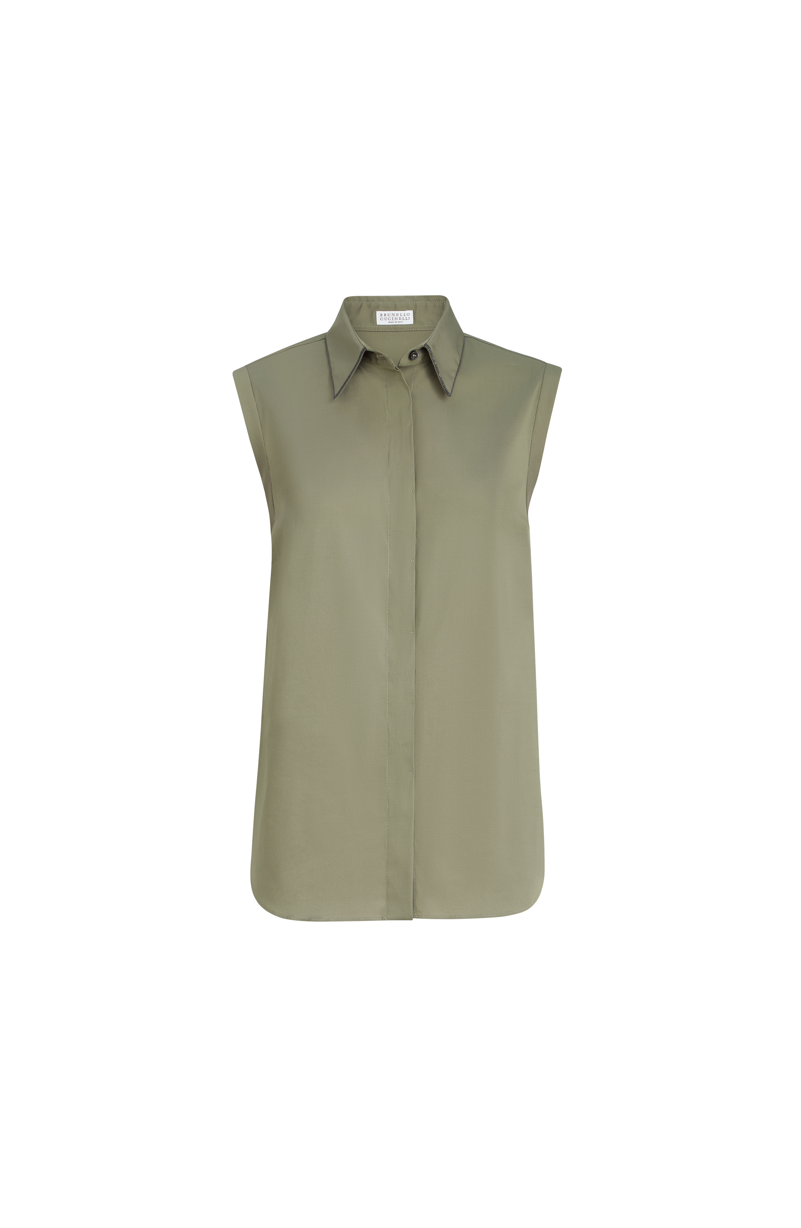 Stretch poplin shirt - image 4