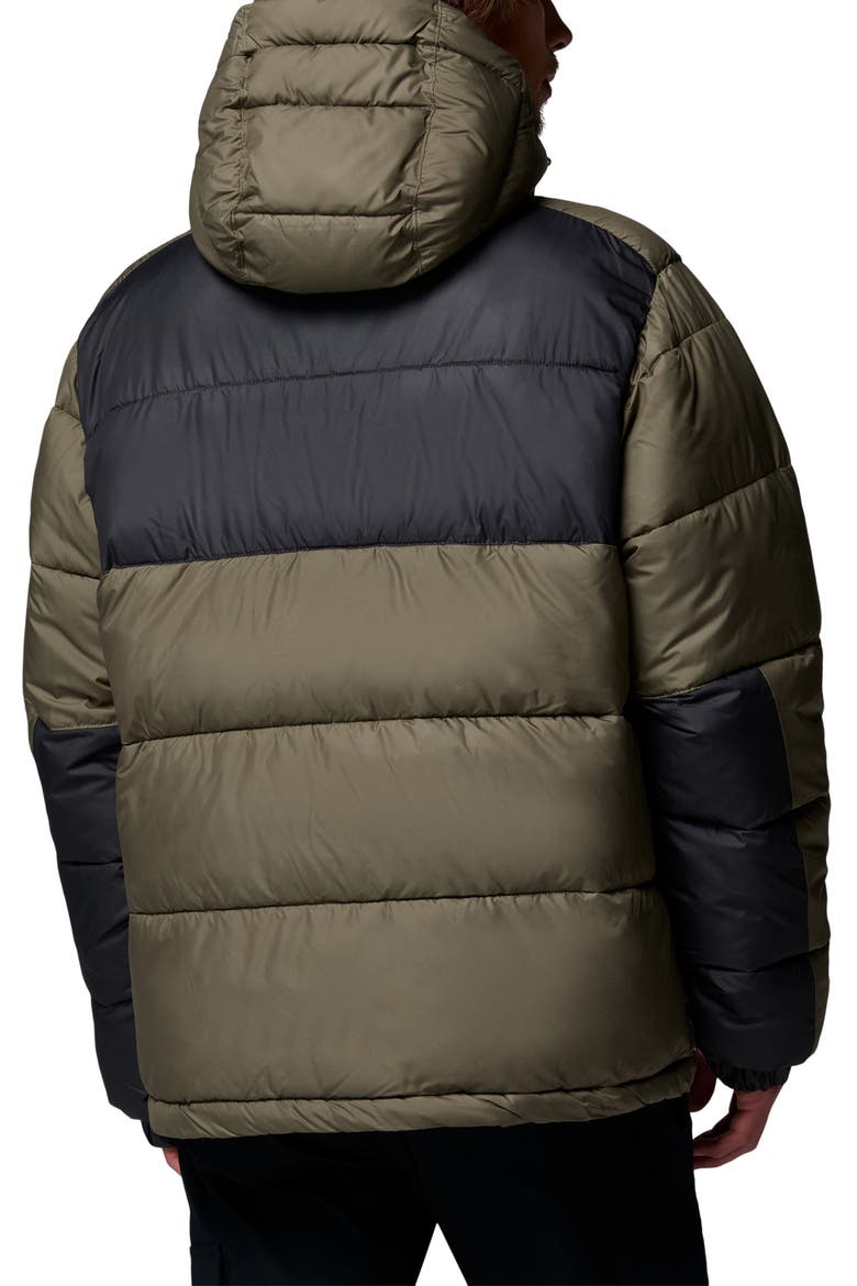 Pike Lake II Hooded Puffer Jacket, Alternate, color, STONE GREEN/ SHARK