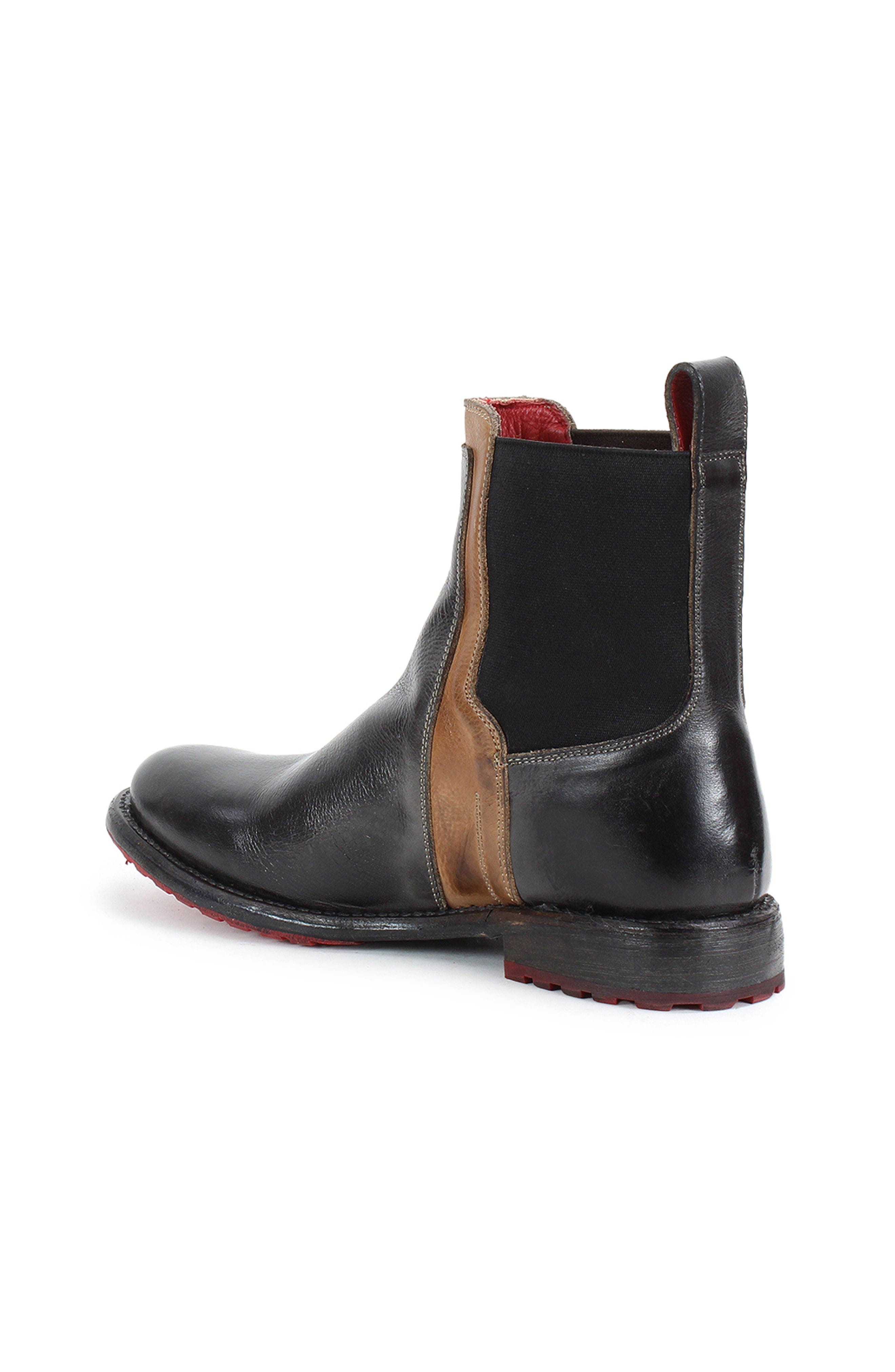 Bed Stu Ethic Chelsea Boot, Alternate, color, Black Tan Rustic